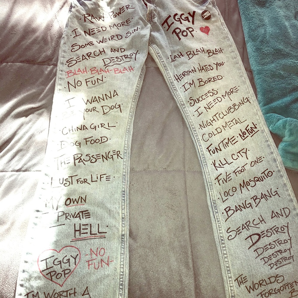 Handpainted vintage Levi’s